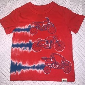 Gap kids boys orange motorcycle tee shirt 🏍